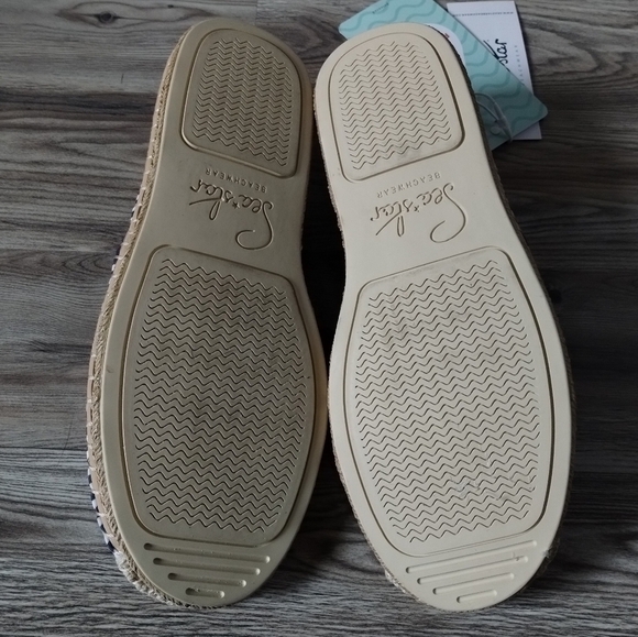 Seastar Beachcomber Navy Microstripe Espadrille Women's Size 7 - Picture 6 of 7